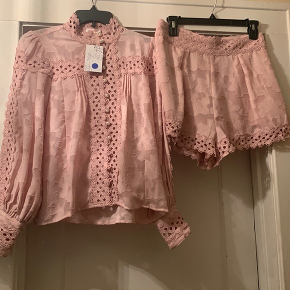 New Pink 2 Piece Short Set - Picture 3 of 7